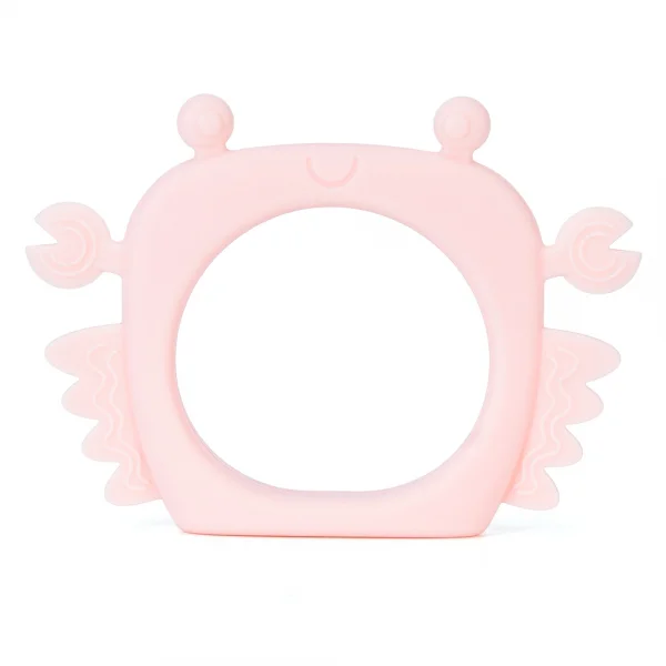 Gặm nướu silicone hình thú Animo (Hình cua) (Hồng)