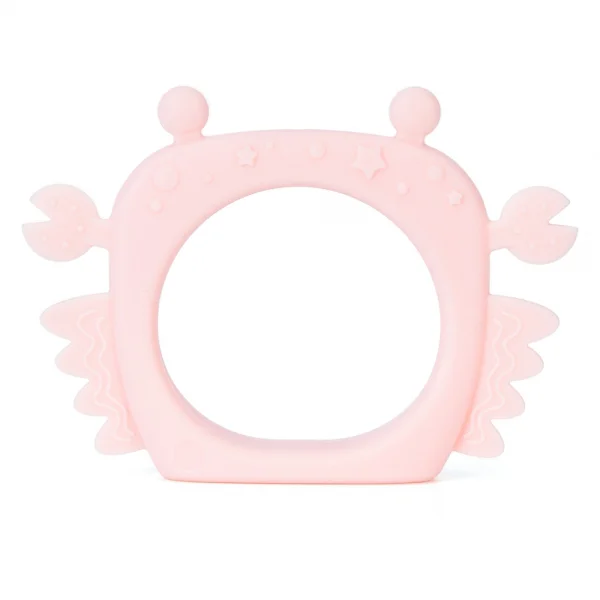 Gặm nướu silicone hình thú Animo (Hình cua) (Hồng)