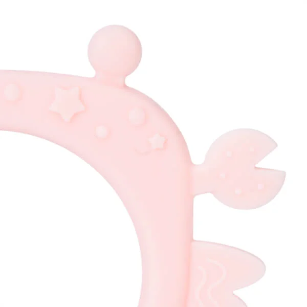 Gặm nướu silicone hình thú Animo (Hình cua) (Hồng)