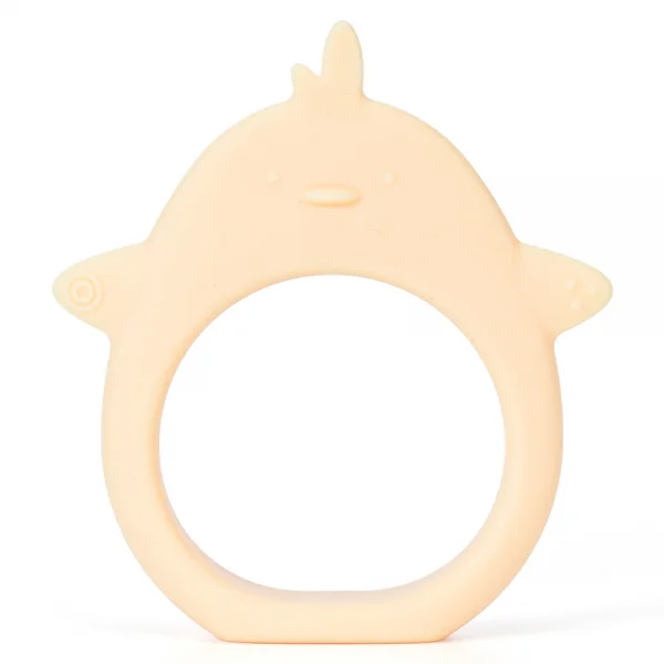 Gặm nướu silicone hình thú Animo (Hình gà con) (Vàng)