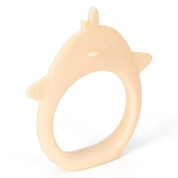 Gặm nướu silicone hình thú Animo (Hình gà con) (Vàng)