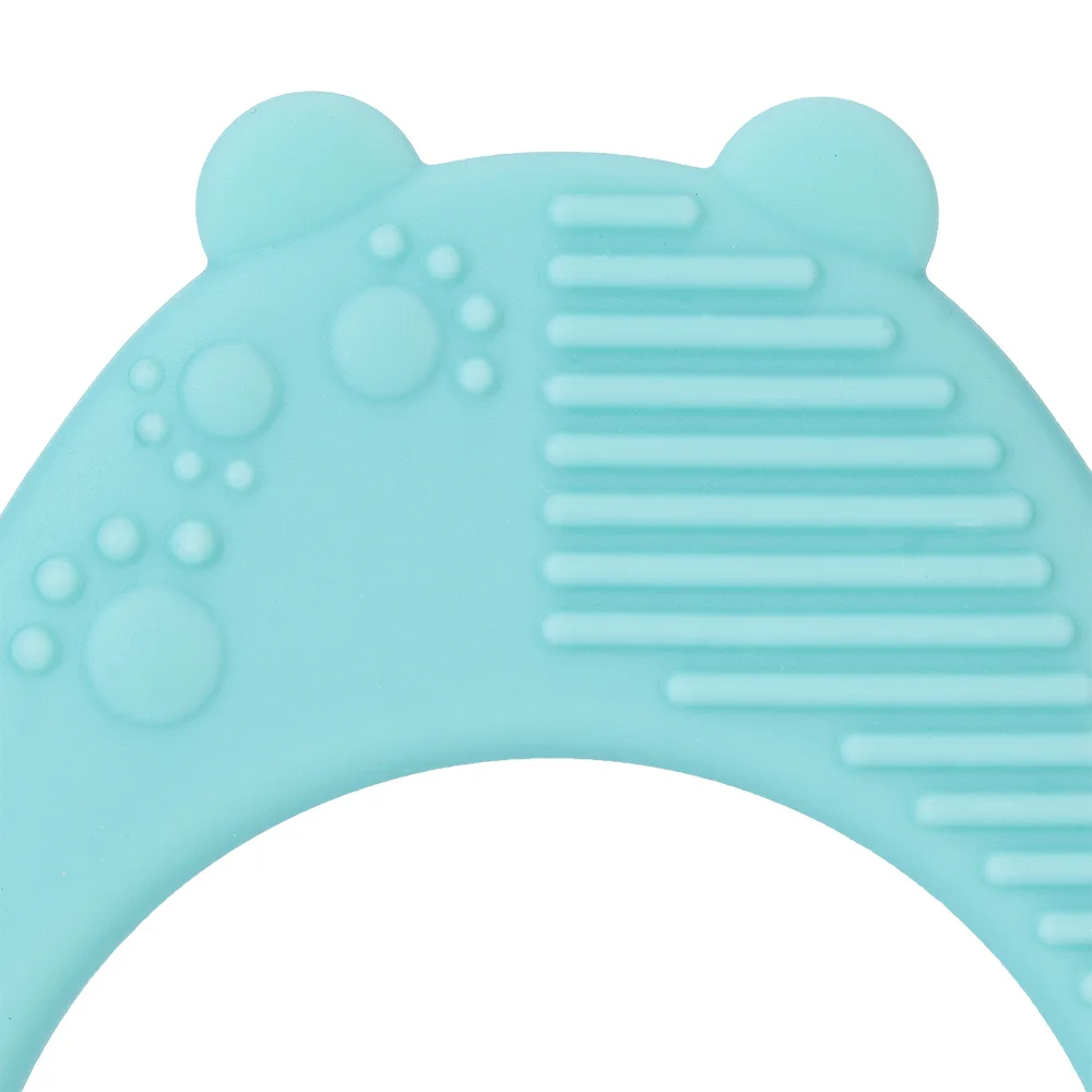 Gặm nướu silicone hình thú Animo (Hình gấu con) (Xanh bạc hà)