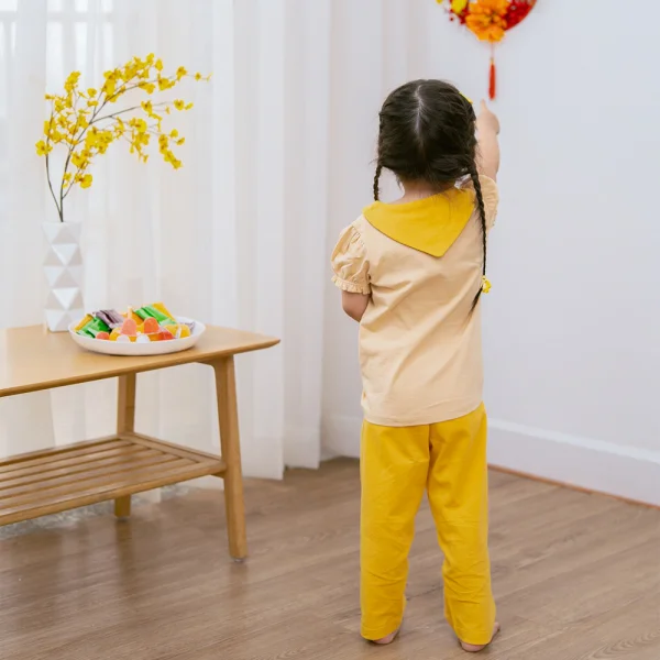 Bộ bé gái dài, BST Thỏ và hoa Animo HN1222005 (6M-6Y,Be)
