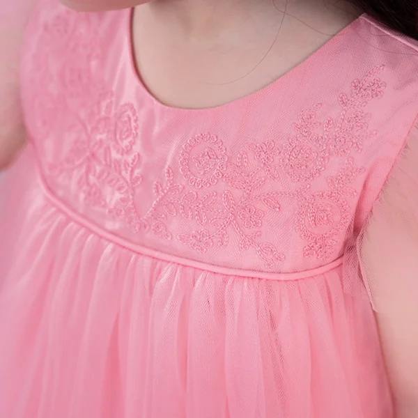 Đầm voan bé gái Animo TX422057 (6M-6Y,Hồng)