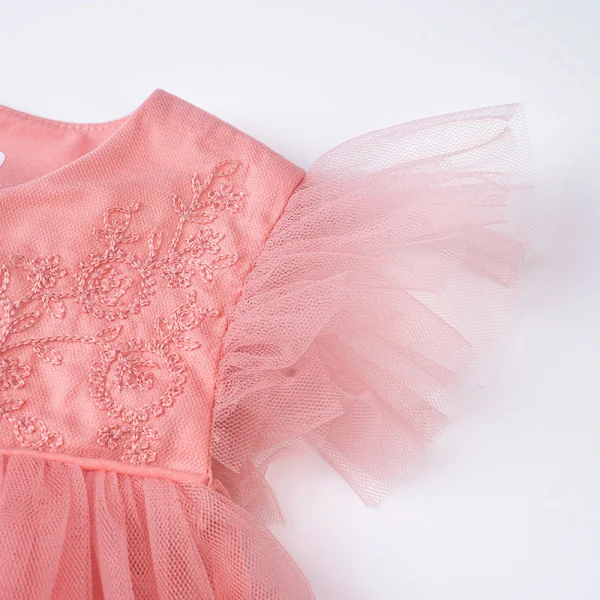 Đầm voan bé gái Animo TX422057 (6M-6Y,Hồng)