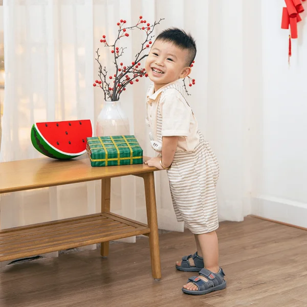 Bộ yếm bé trai, bst Mèo mũm mĩm Animo HS1122070 (6M-5Y,Dark Beige)