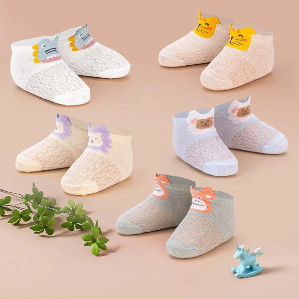 Set 5 đôi vớ Animo M522010-38 (12M-3Y,nhiều màu)