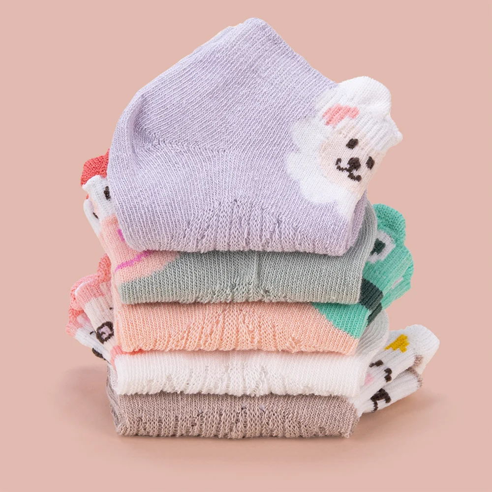 Set 5 đôi vớ Animo M522010-38 (12M-3Y,nhiều màu)