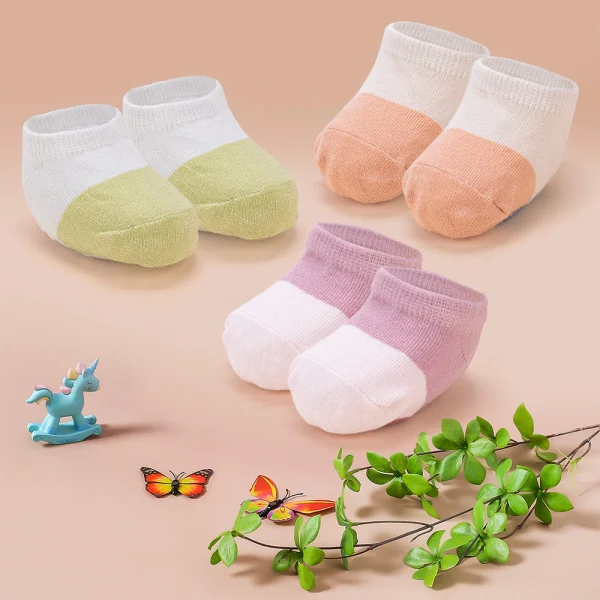 Set 3 đôi vớ Animo M522008-53 (0-12M,nhiều màu)