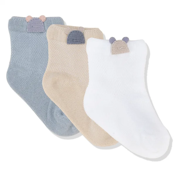 Set 3 đôi vớ Animo M522006-48 (0-12M,nhiều màu)