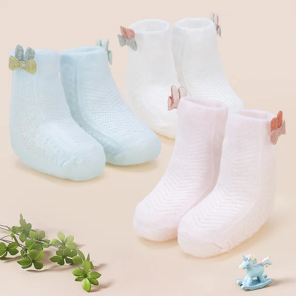 Set 3 đôi vớ Animo M522006-48 (0-12M,nhiều màu)