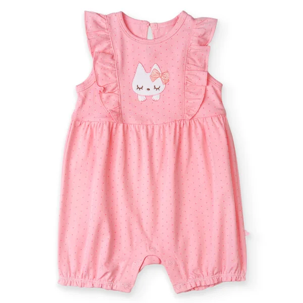 Bodysuit bé gái đùi Bst Nhảy múa cùng mèo Animo KK822038_543 (0-12M,Hồng)