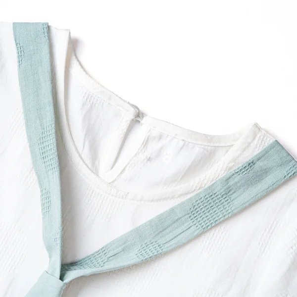 Đầm vải bé gái có nơ Animo TX1022025 (6M-3Y,Xanh)