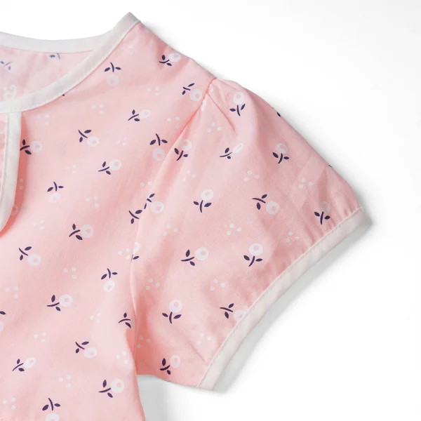 Đầm vải bé gái Animo TX922058 (6M-3Y,Hồng)