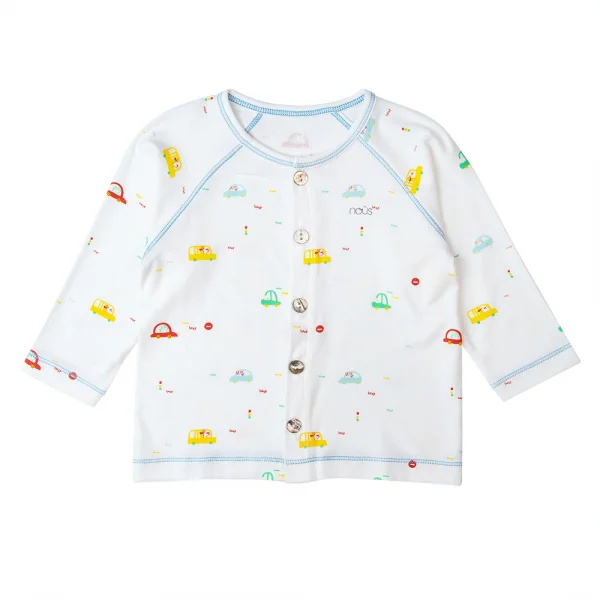 Bộ tính năng dài Nous_Animo NA1022012 (0-24M,Trắng ht Thành phố)