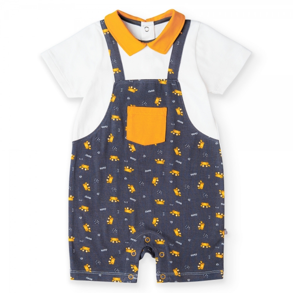 Bodysuit bé trai đùi Bst Cua sốt trứng muối Animo KK822025_519 (0-12M,Xám)