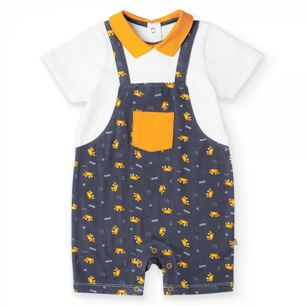 Bodysuit bé trai đùi Bst Cua sốt trứng muối Animo KK822025_519 (0-12M,Xám)