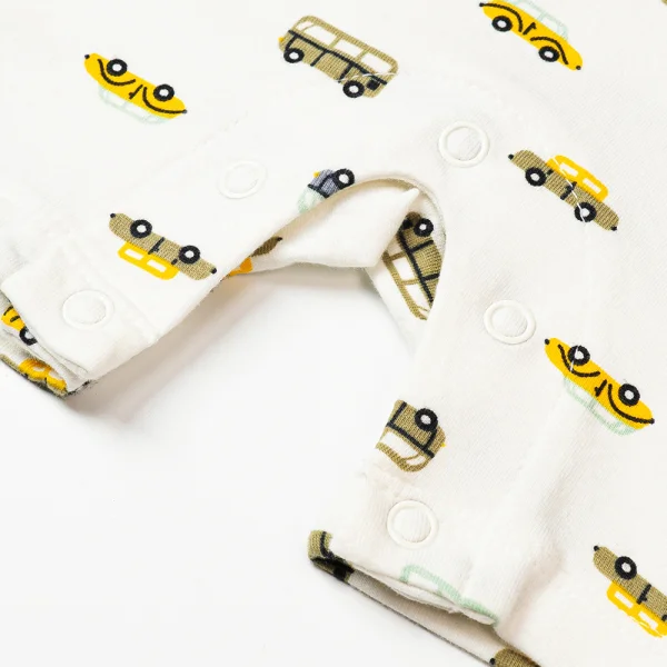 Bodysuit bé trai đùi Bst Xe buýt nhiều màu Animo KK822030_526 (0-12M,Xanh dương)