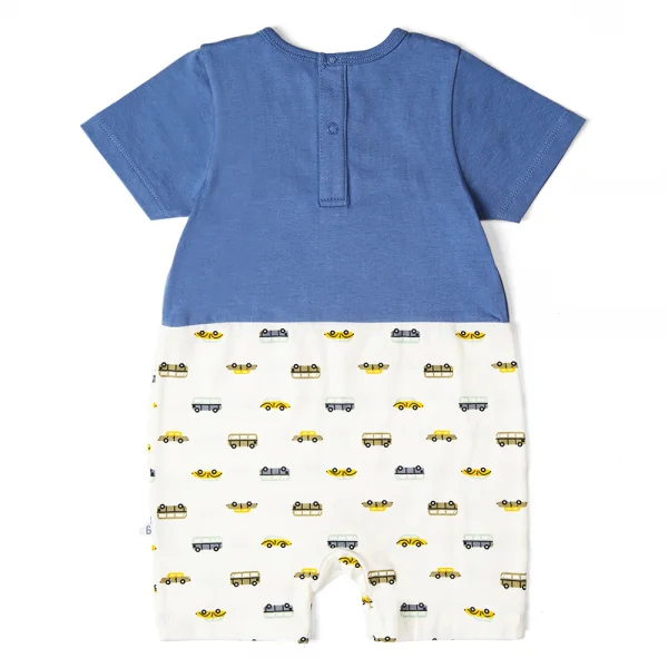 Bodysuit bé trai đùi Bst Xe buýt nhiều màu Animo KK822030_526 (0-12M,Xanh dương)