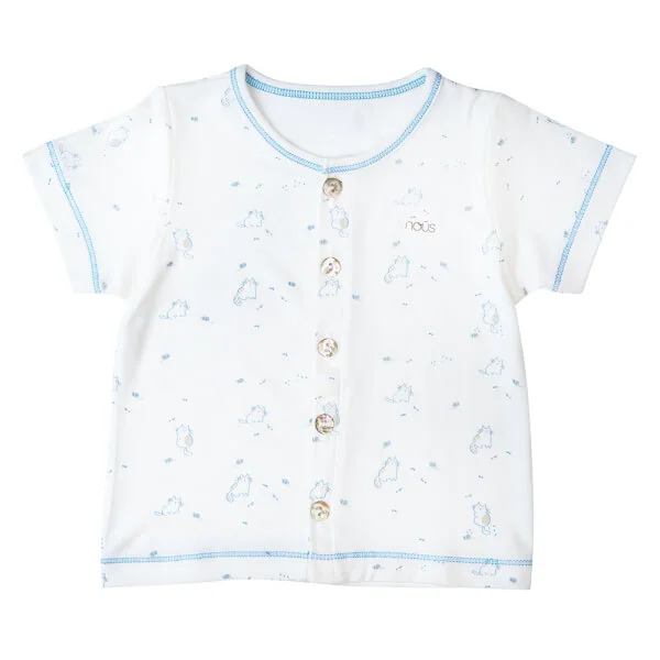 Bộ tính năng ngắn Nous_Animo NA1022003 (0-24M,Trắng ht Mèo)