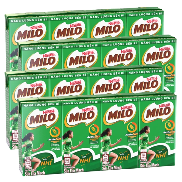 Combo 4 thức uống lúa mạch uống liền Nestlé Milo 115ml (Lốc 4 hộp)