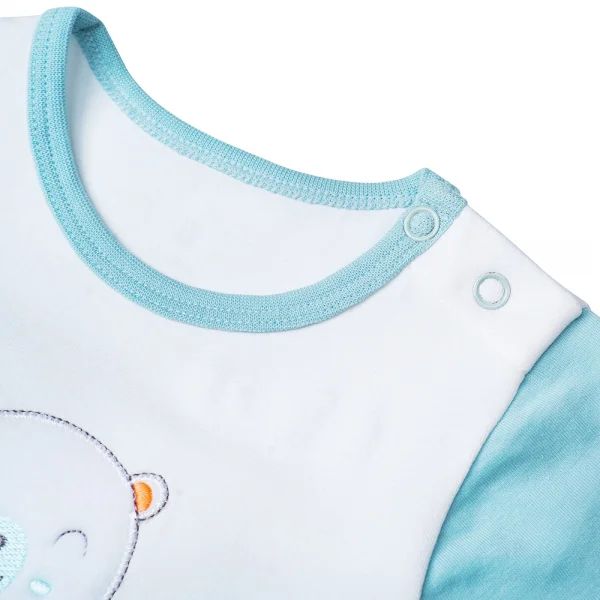 Bodysuit bé trai đùi Bst Ngôi nhà của Gấu Animo KK822019_510 (0-12M,Xanh ngọc)