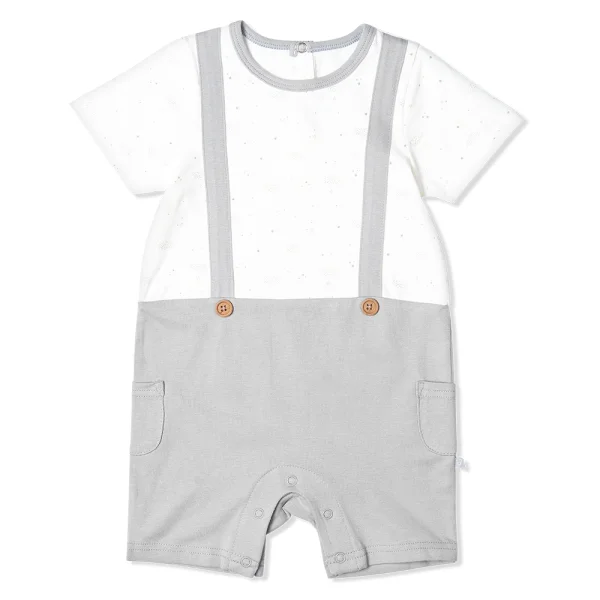 Bodysuit bé trai đùi, Bst Cừu mộng mơ Animo KK922043 (0-12M,Xám_trắng)