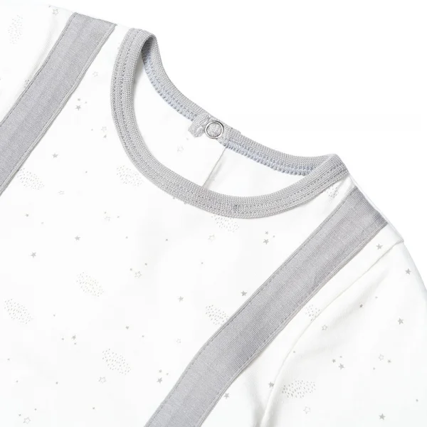 Bodysuit bé trai đùi, Bst Cừu mộng mơ Animo KK922043 (0-12M,Xám_trắng)