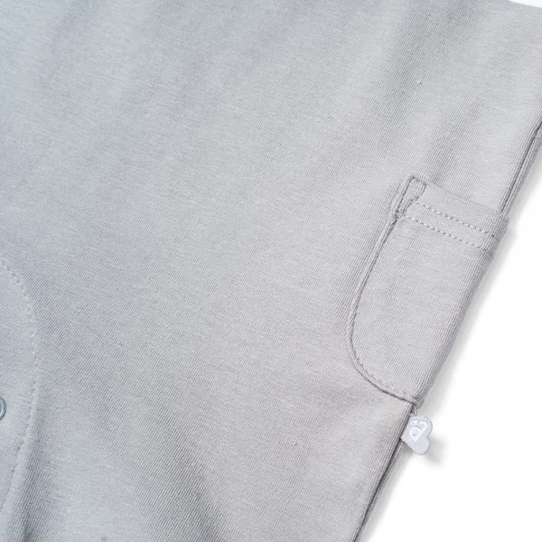 Bodysuit bé trai đùi, Bst Cừu mộng mơ Animo KK922043 (0-12M,Xám_trắng)