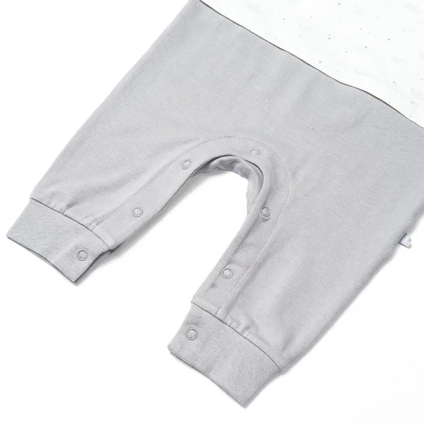 Bodysuit bé trai dài, Bst Cừu mộng mơ Animo KK922042 (0-12M,Xám_trắng)