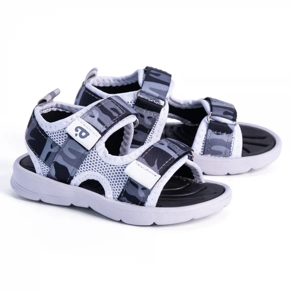 Sandal bé trai cao cấp Animo A2301_JK014 (19-21-23-25,Đen trắng)