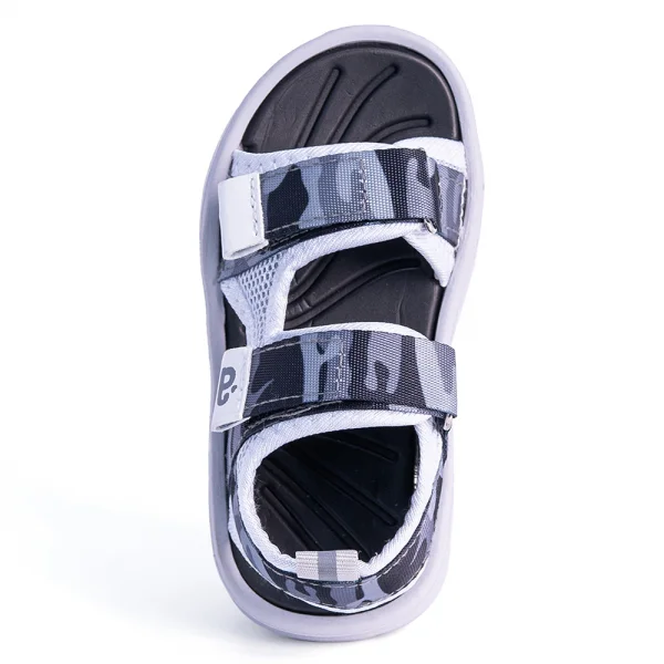 Sandal bé trai cao cấp Animo A2301_JK014 (19-21-23-25,Đen trắng)