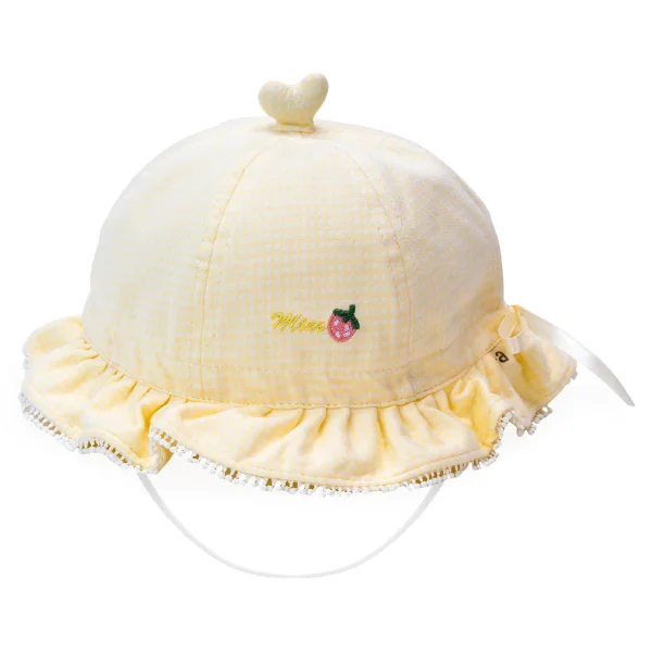 Nón vành tròn bé gái Animo A2301_JK002 (53cm,Vàng)