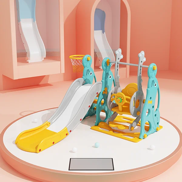 Cầu tuột, xích đu cho bé 2in1 có nhạc Animo WM19020-5