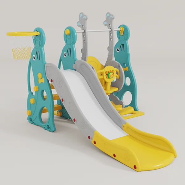 Cầu tuột, xích đu cho bé 2in1 có nhạc Animo WM19020-5