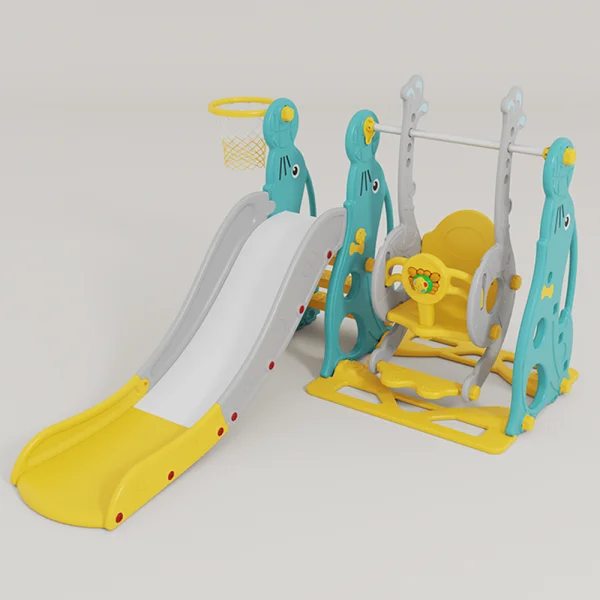 Cầu tuột, xích đu cho bé 2in1 có nhạc Animo WM19020-5