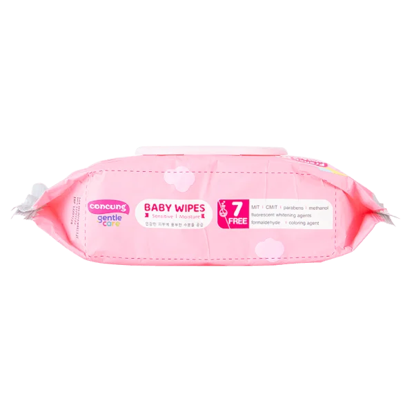 Khăn ướt ConCung Gentle Care Hàn Quốc cho da nhạy cảm, 100 tờ (màu hồng, giao bao bì ngẫu nhiên)