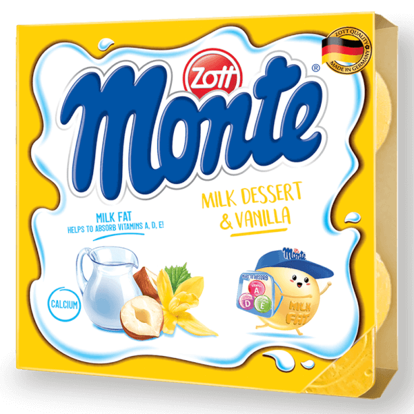 Váng sữa Zott Monte hương Vani 4x55g