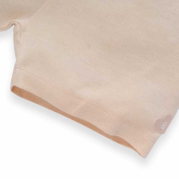 Bộ sơ sinh tính năng ngắn, vải lưới Animo I0322015 (12-18M,Beige)