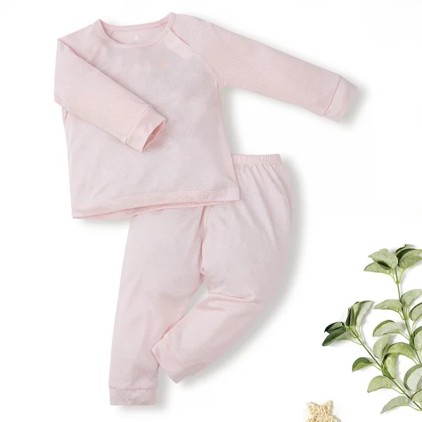 Bộ sơ sinh tính năng dài, vải lưới Animo I0322023 (12-24M,Hồng )