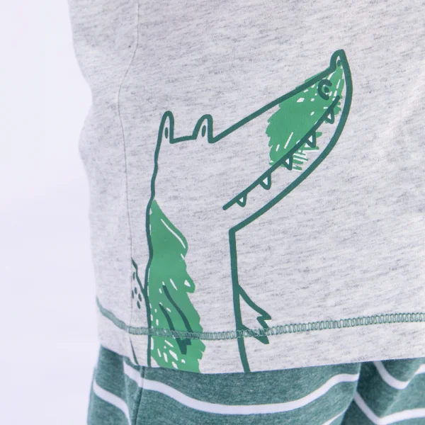 Bộ bé trai ngắn Bst Cá sấu lùn Animo VĐ1122085 (6M-6Y,Xanh)