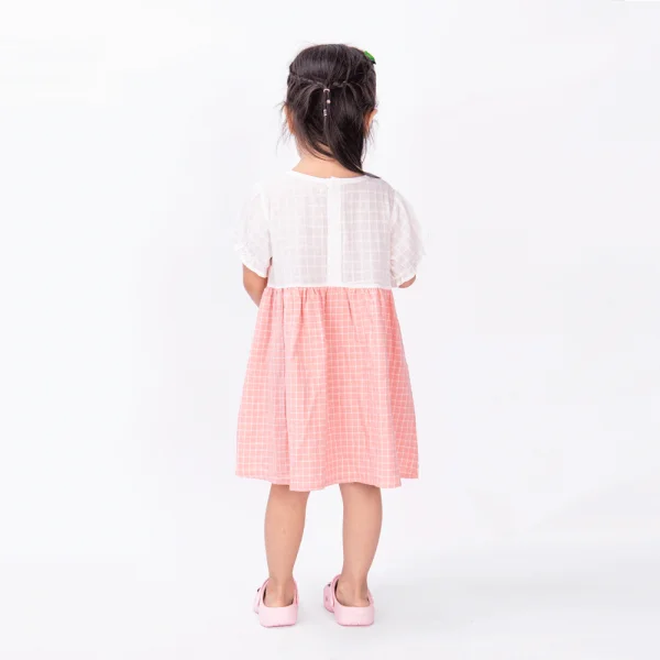 Đầm vải bé gái tai thỏ Animo TX1122078 (6M-6Y,Hồng)