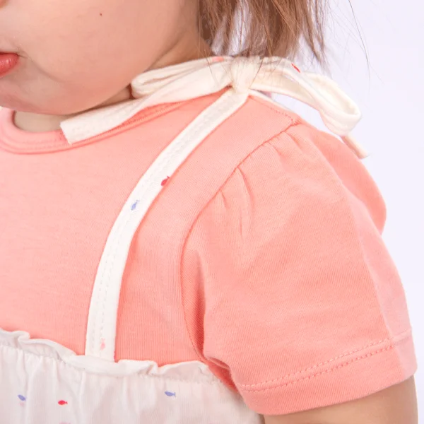 Bodysuit bé gái đùi, Bst Bé Anh Đào Animo KK922053 (0-12M,Trắng họa tiết_hồng)