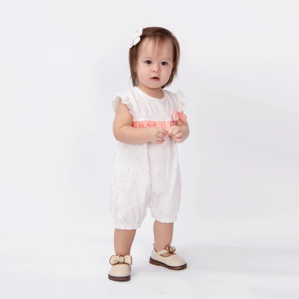 Bodysuit bé gái đùi, Bst Bé Anh Đào Animo KK922051 (0-12M,Trắng họa tiết_hồng)