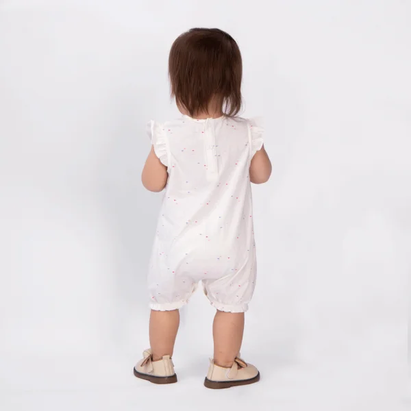Bodysuit bé gái đùi, Bst Bé Anh Đào Animo KK922051 (0-12M,Trắng họa tiết_hồng)