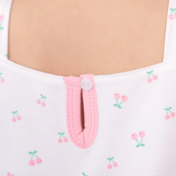 Bodysuit bé gái đùi, Bst Bé Anh Đào Animo KK922050 (0-12M,Trắng họa tiết_hồng)