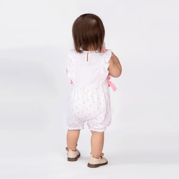 Bodysuit bé gái đùi, Bst Bé Anh Đào Animo KK922048 (0-12M,Trắng họa tiết_hồng)