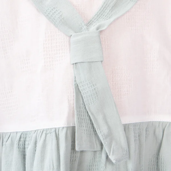 Đầm vải bé gái có nơ Animo TX1022025 (6M-3Y,Xanh)