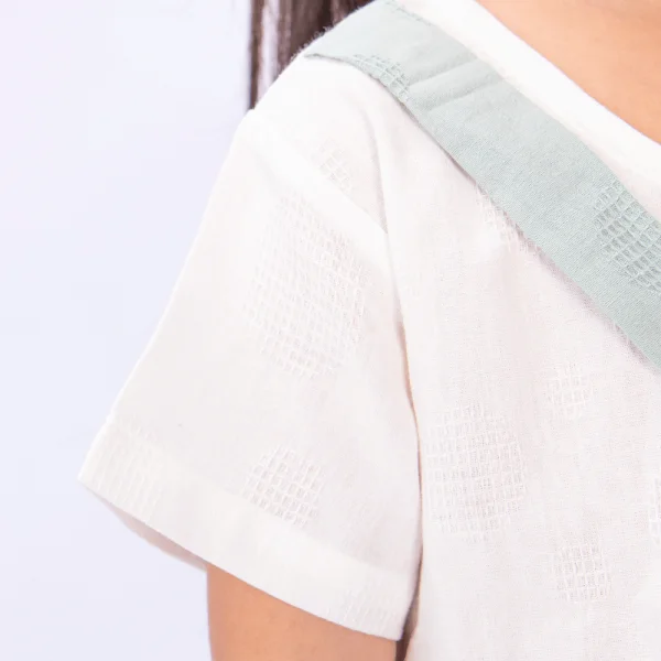 Đầm vải bé gái có nơ Animo TX1022025 (6M-3Y,Xanh)