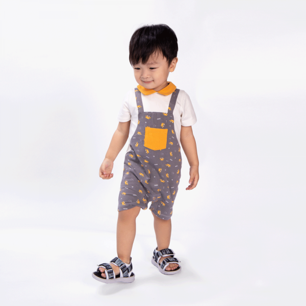 Bodysuit bé trai đùi Bst Cua sốt trứng muối Animo KK822025_519 (0-12M,Xám)